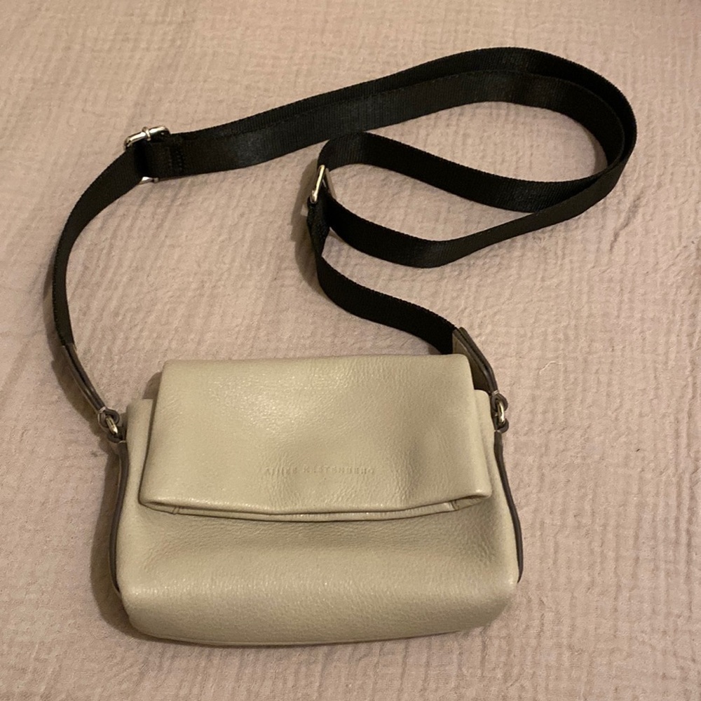Aimee Kestenberg gray Mini Crossbody Magnetic Closure Bag